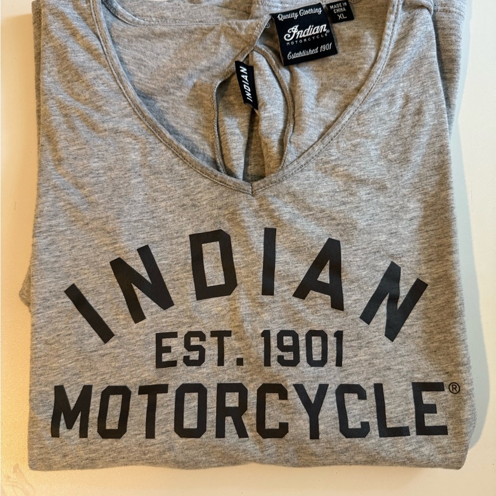 Indian Motorcycle Gray Women's Short Sleeve Tee